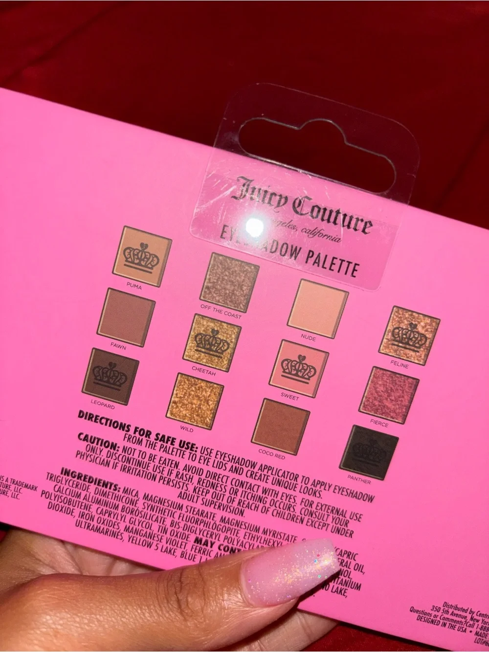Juicy Couture Pink Leopard Print Eyeshadow Palette